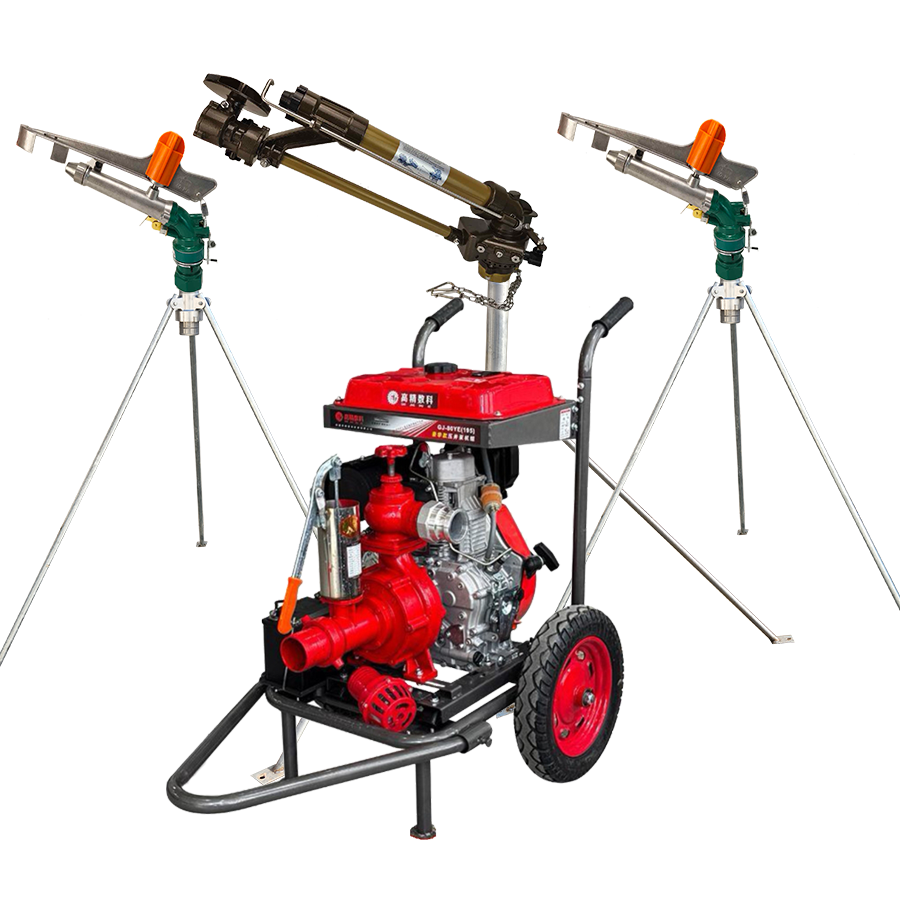 长春一体式灌溉机组 全套喷枪水带配齐 抗旱浇地神器